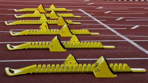 Startblöcke Stock Photos