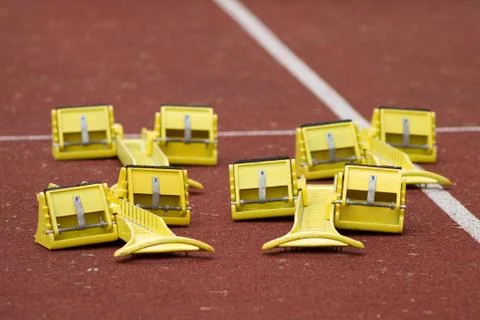 Startblöcke Stock Photos