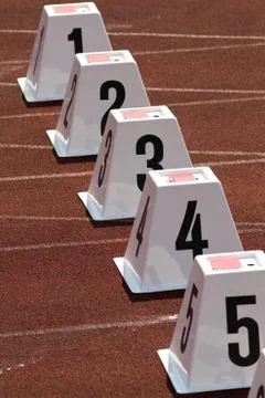 Startblöcke Stock Photos