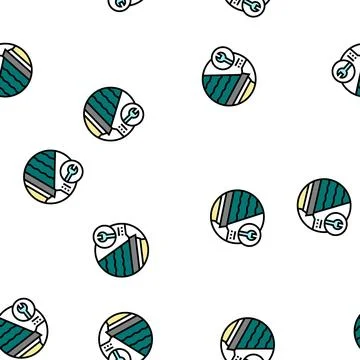 Starter strips vector seamless pattern イラスト素材