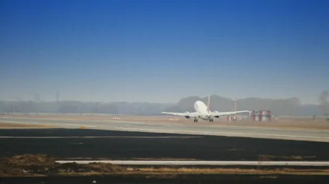 Starting Airplane Stock Footage 864440