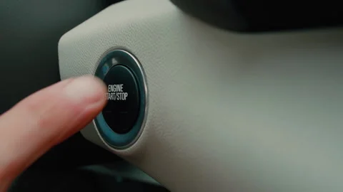Starting and Driving a Car Stock Footage 320356524