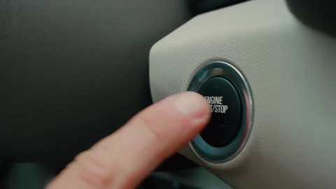 Starting and Driving a Car Stock Footage 320356674
