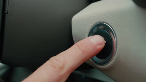 Starting and Driving a Car Stock Footage 320356680