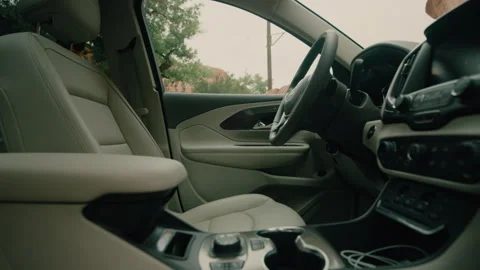Starting and Driving a Car Stock Footage 320356809
