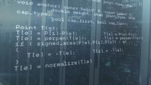 Starting C++ overlay scrolling through buffer init, polyline intersection 動画素材 312916002