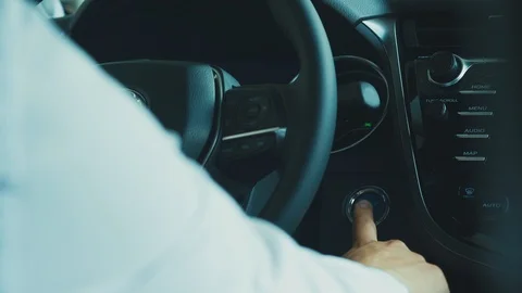 Starting car engine Stock Footage 111256768