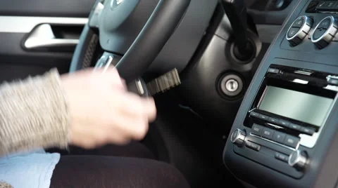 Starting car Stock Footage 42131923