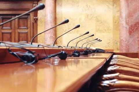 Starting a conference Stock Photos