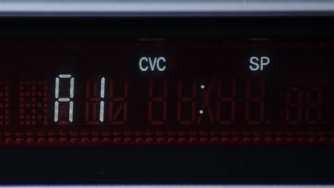 Starting of counter from zero of a video with the symbol of playing Stock Footage 117973168