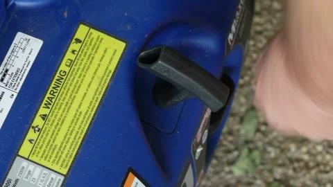 Starting electric generator Stock Footage 215532359