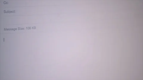 Starting Email With The Phrase 'Hey' Stock Footage 87783164