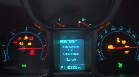 Starting engine in the car Stock Footage 61268946