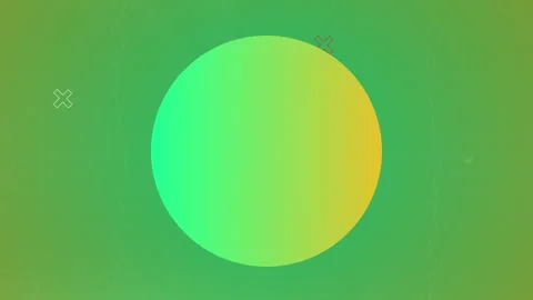 Starting gradient shape morphing half-circle into circle on gradient backdrop, Stock Footage 311472411