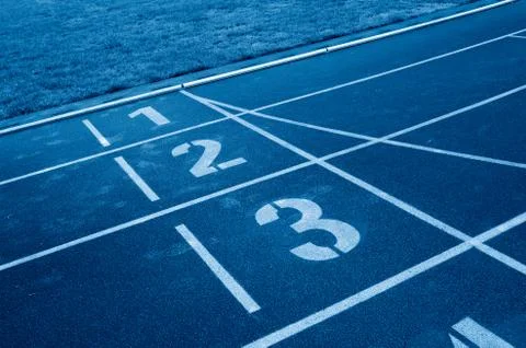 Starting grid of race track Stock Photos