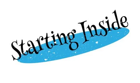 Starting Inside rubber stamp Stock Illustration