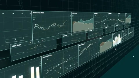 Starting lateral sweep, camera revealing staggered panels at grid wall, showing Stock Footage 337505060