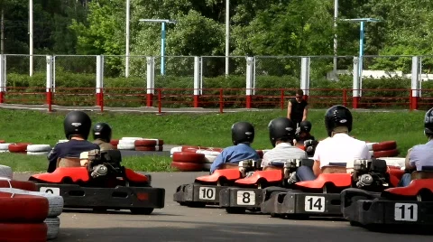 Starting line Stock Footage 741470