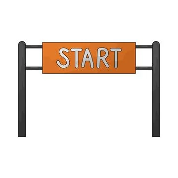 Starting line illustration イラスト素材