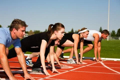Starting line Stock Photos