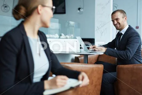 Starting office romance Stock Photos