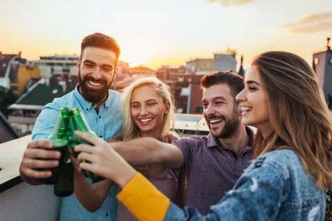 Starting out the weekend in style Stock Photos