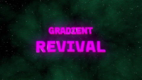 Starting pixel cluster drifting in space, gradient revival pulsing and beams Stock Footage 311450423