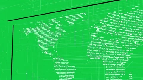 On starting playback teal grid sliding right tilting pulsing mapping data on Stock Footage 337142675