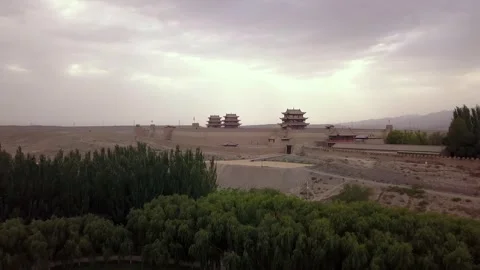 Starting point of the Great wall of China 1 Stock Footage 312423270