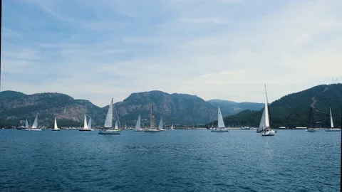 Starting Procedure Before the Race. Stock Footage 124330976