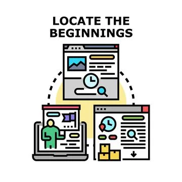 Starting project business development process vector concept Illustrazione stock
