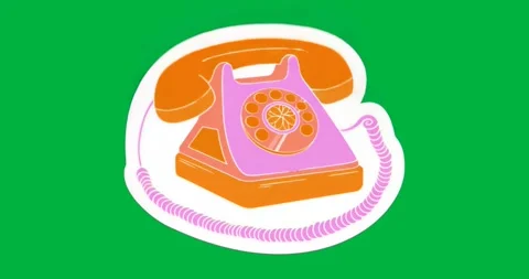 On starting, rotary telephone maintaining static pose across frames, showcasing Video stock 317284728