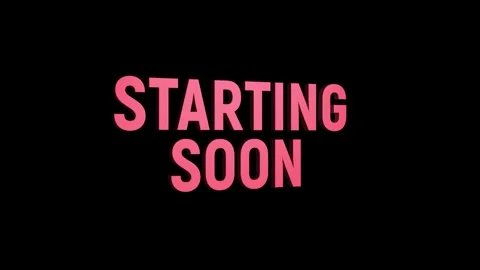 Starting soon 3d text animation with horizontally word rotating effect. sea.. Stock Footage 313775284