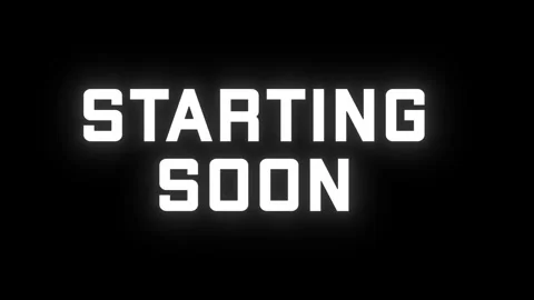 Starting soon glitch effect, Starting soon glitch banner Stock Footage 293284529