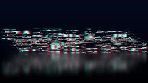 Starting Soon text animation with glitch effect isolated on black background Stock Footage 321469487