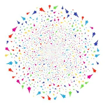 Starting Star Exploding Sphere Stock Illustration