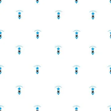 Starting Star Flat Vector Seamless Pattern 스톡 일러스트