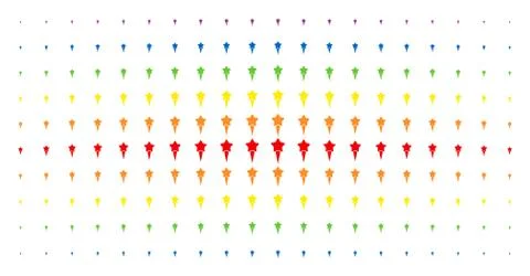 Starting Star Spectral Halftone Pattern 스톡 일러스트