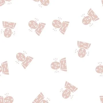 Startle reflex glyph seamless pattern 스톡 일러스트