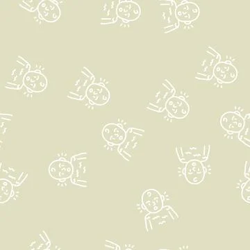 Startle reflex line seamless pattern Illustrazione stock