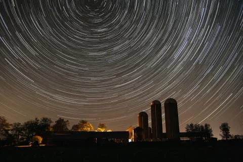 Startrail timelapse Stock Photos