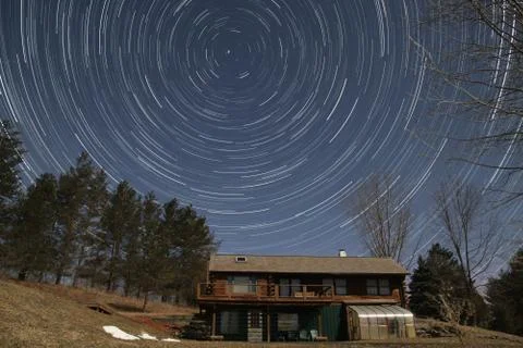 Startrail timelapse Stock Photos
