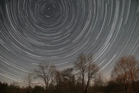 Startrail timelapse Stock Photos