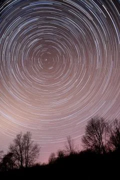 Startrail timelapse Stock Photos