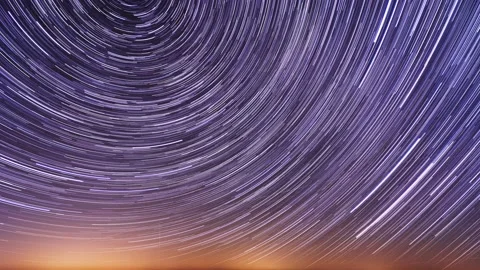 Startrails In Dark Sky Time Lapse Astrophotography Time Lapse Stock-Footage 169280833