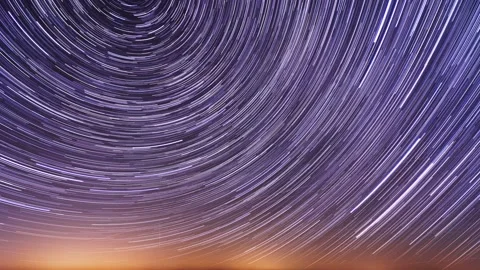 Startrails In Dark Sky Time Lapse Astrophotography Time Lapse Stock-Footage 171831479