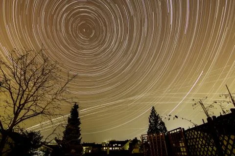 Startrails photography Stock Photos