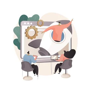 StartUp abstract concept vector illustration. 스톡 일러스트
