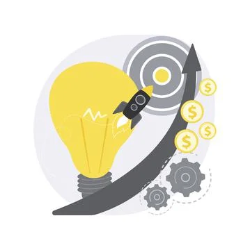 StartUp abstract concept vector illustration. Stock Illustration