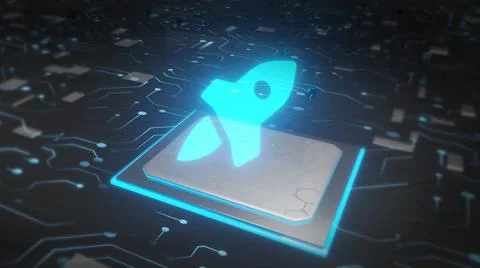 Startup abstract technology background Head-up display HUD graphic user inter Stockillustratie